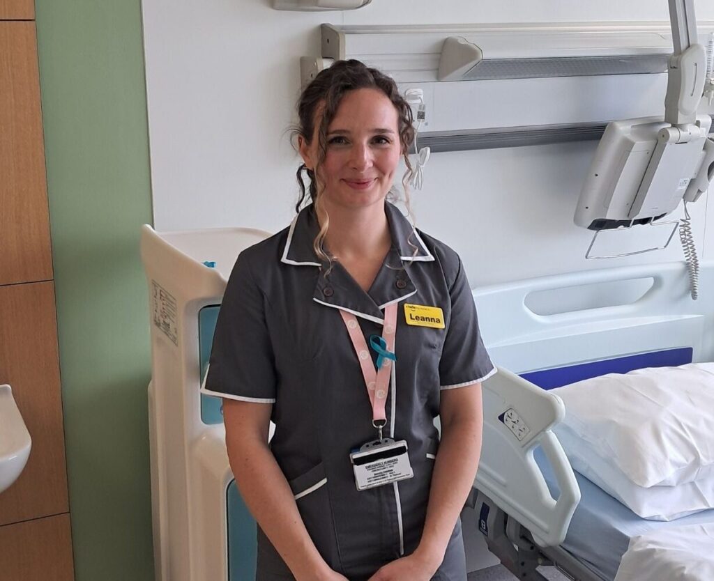 Leanna, a research nurse and early pregnancy specialist at Guy