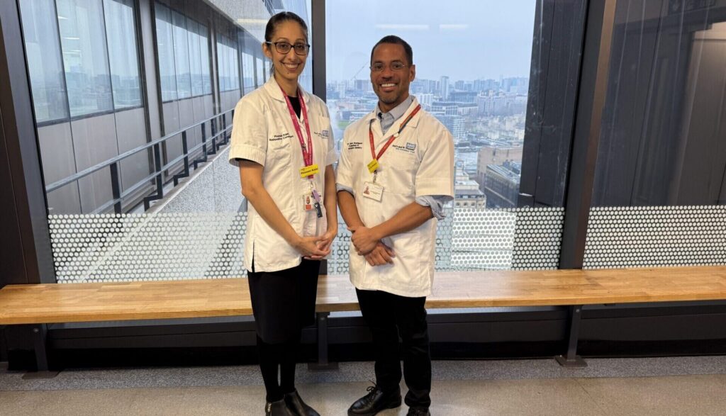 Poonam Kalsi and Jose Rodriguez leaders of the pilot project at Guy