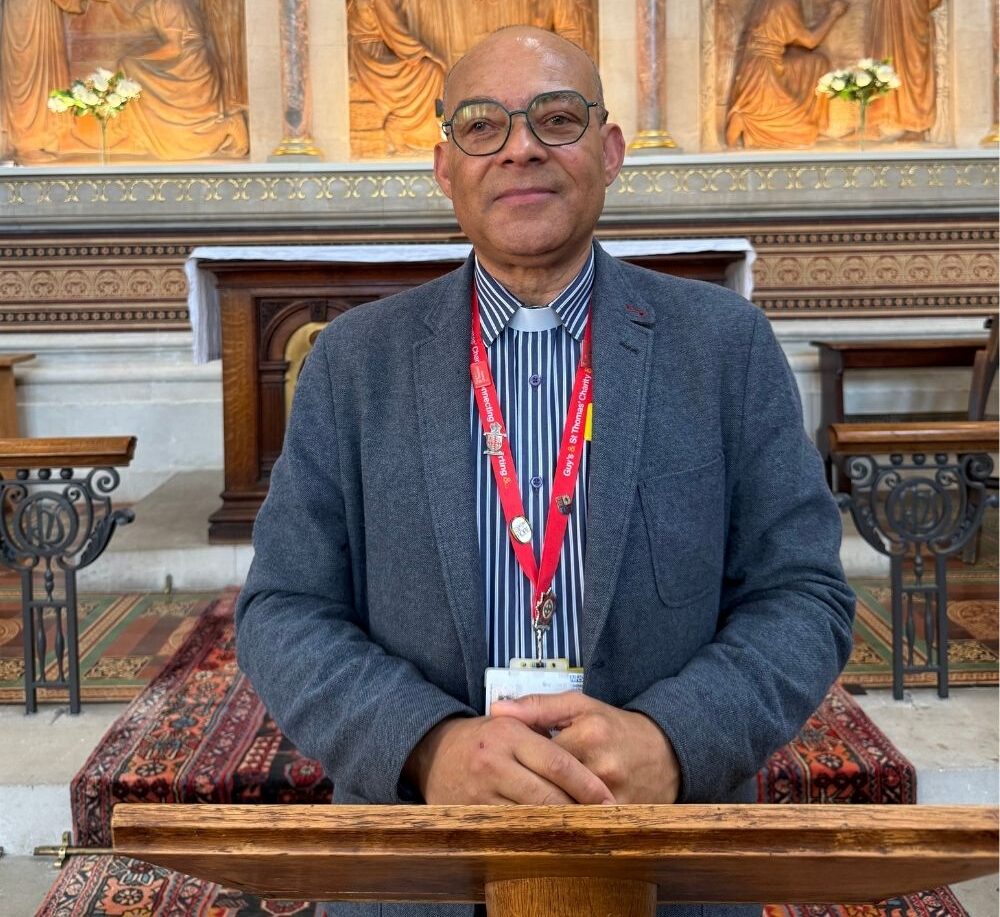 Reverend Sharpe at Guy’s and St Thomas’ Chapel, he